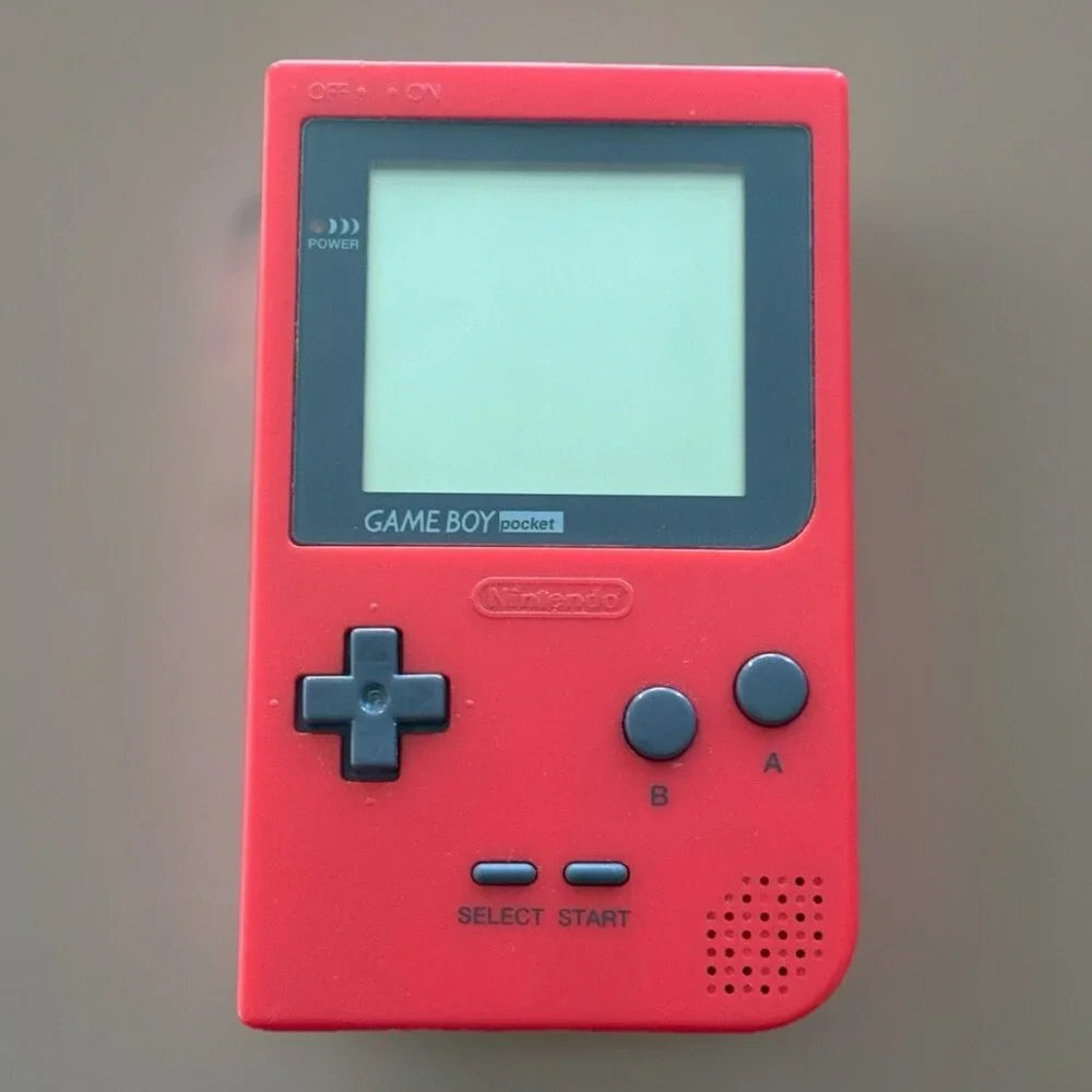 Nintendo GameBoy Pocket‎ Red Handheld Console MGB-001 TESTED WORKING
